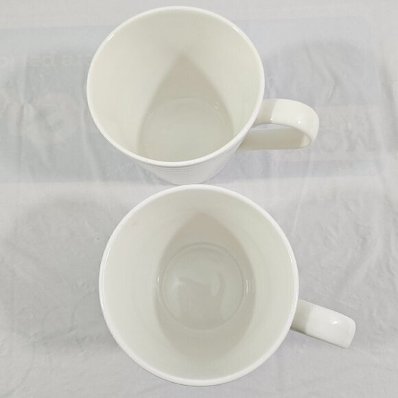 Royal Doulton Gordon Ramsay MAZE 12 Oz White Stoneware Mugs – Set of 2 - Picture 15 of 16